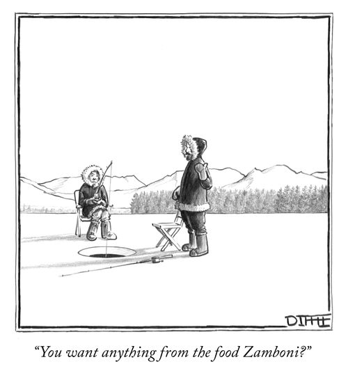 "You want anything from the food Zamboni?"