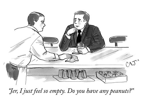 "Jer, I just feel so empty. Do you have any peanuts?"