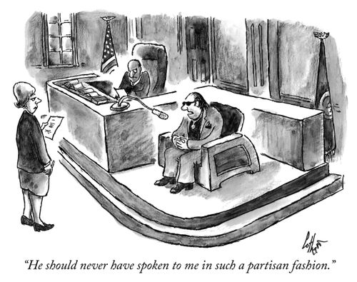 "He should never have spoke to me in such a partisan fashion."