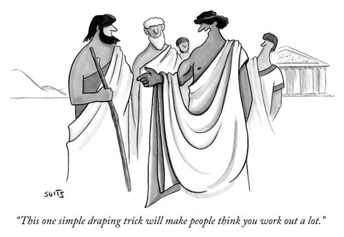 "This one simple draping trick will make people think you work out a lot."
