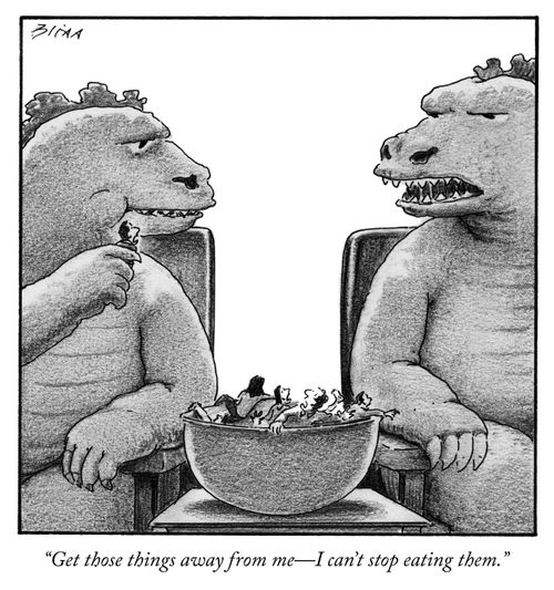 "Get those things away from me- I can't stop eating them."