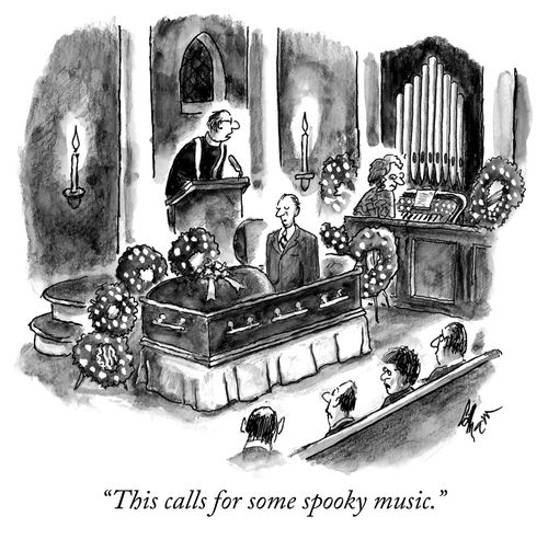 "This calls for some spooky music."