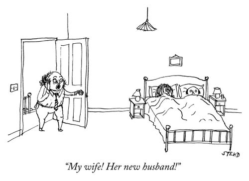"My wife! Her new husband!"