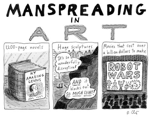 Manspreading in Art