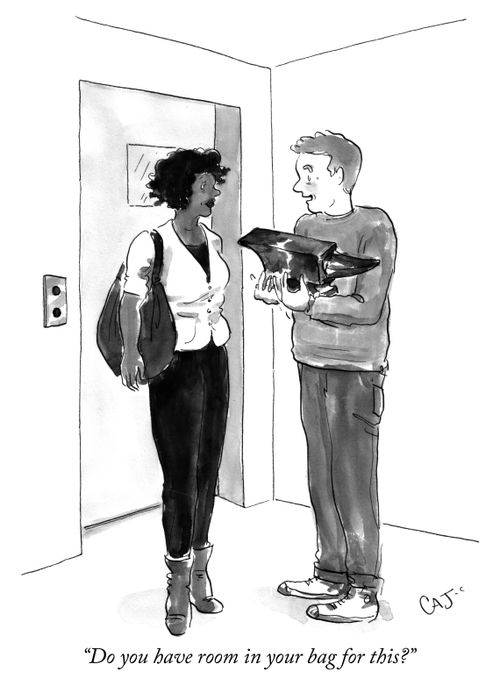 "Do you have room in your bag for this?"