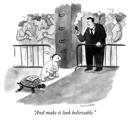 "And make it look believanble."