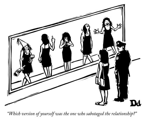 "Which version of yourself was the one who sabotaged the relationship?"
