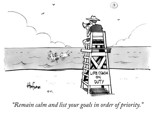 "Remain calm and list your goals in order of priority."