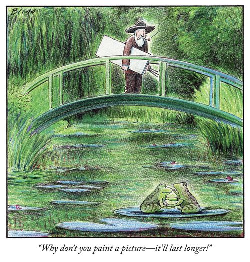 "Why don't you paint a picture – it'll last longer."