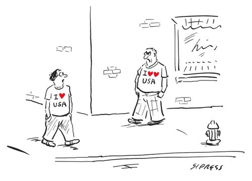"I heart USA."