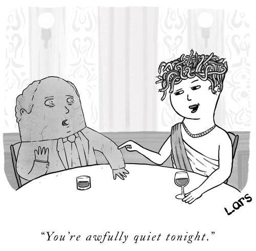 "You're awfully quiet tonight."