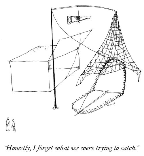 "Honestly, I forget what we were trying to catch."