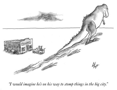 "I would imagine he's on his way to stop things in the big city."