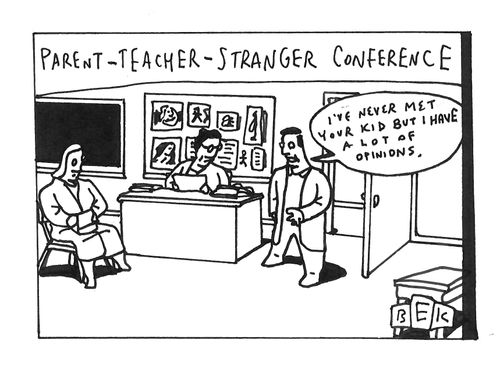 Parent-teacher-stranger conference