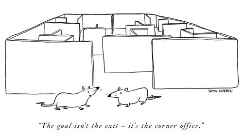 "The goal isn't the exit – it's the corner office."
