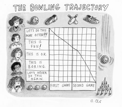 The bowling trajectory