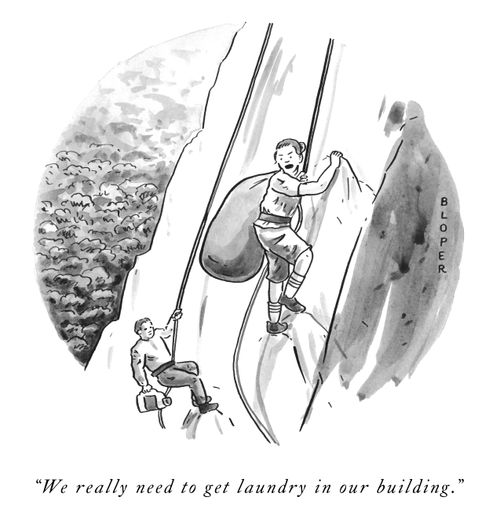 "We really need to get laundry in our building."
