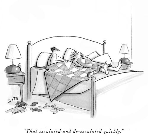 "That escalated and de-escalated quickly.'