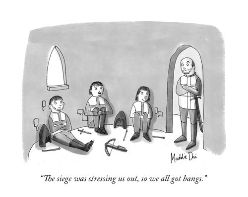 "The siege was stressing us out, so we all got bangs."
