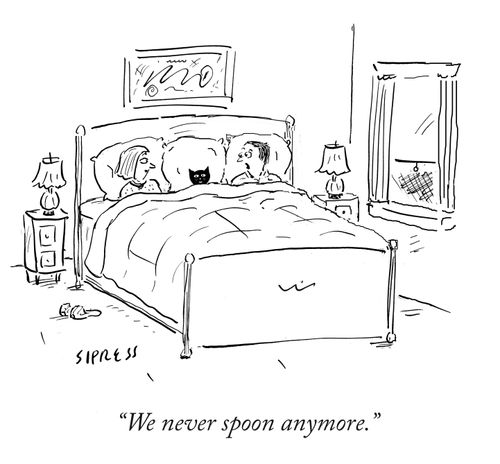 "We never spoon anymore."