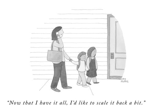 "Now that I have it all, I'd like to scale it back a bit."