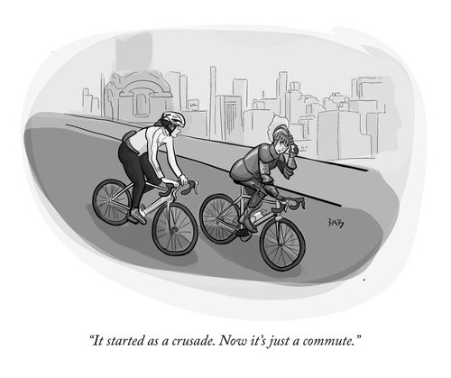 "It started as a crusade. Now it's just a commute."