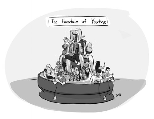 The fountain of youths.