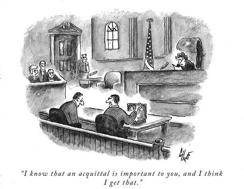 "I know that an acquittal is important to you, and I think I get that."