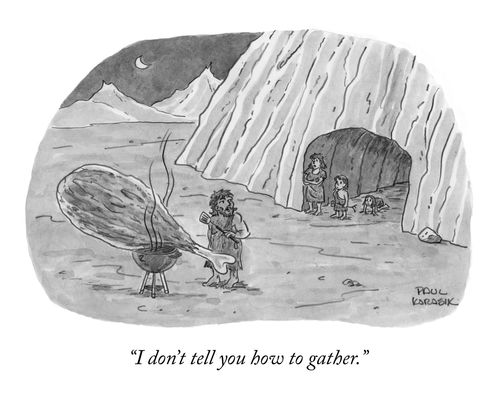 "I don't tell you how to gather."