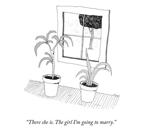 "There she is. The girl I'm going to marry."
