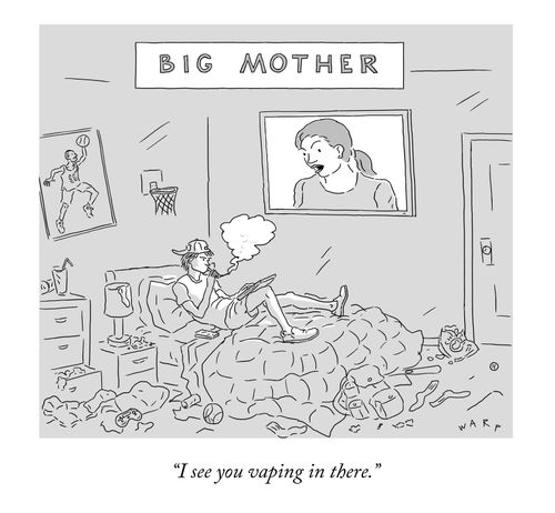 "I see you vaping in there."