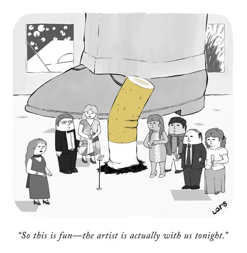 "So this is fun---the artist is actually with us tonight."