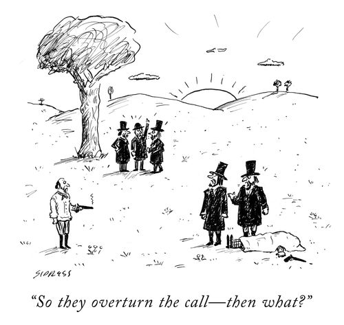 "So they overturn the call -- then what?"