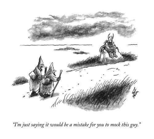 "I'm just saying it would be a mistake to mock this guy."