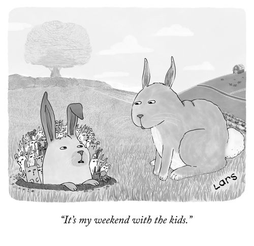 "It's my weekend with the kids."