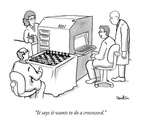 "It says it wants to do a crossword."