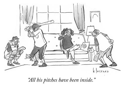 "All his pitches have been inside."
