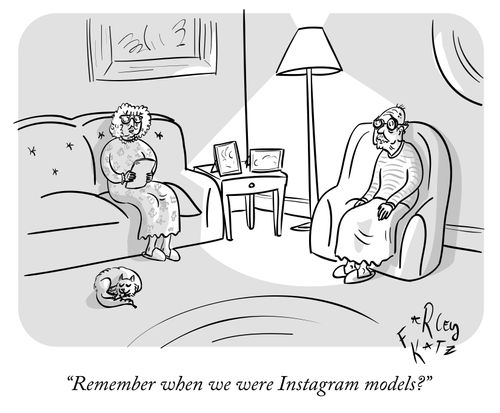 "Remember when we were Instagram models?"