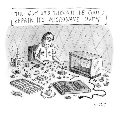 The guy who thought he could repair his microwave oven