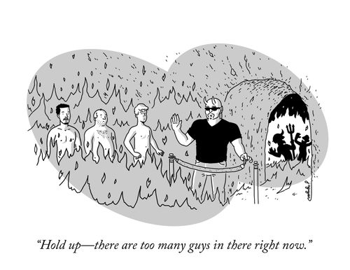 "Hold up -- there are too many guys in there."