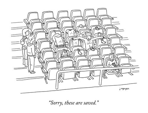 "Sorry, these are saved."