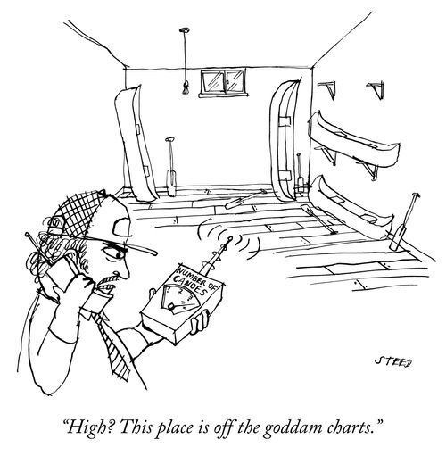 "High? This place is off he goddam charts."