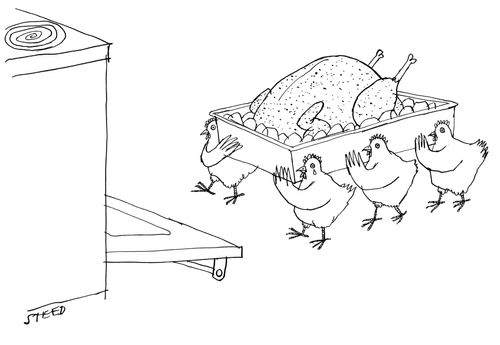 A chicken funeral