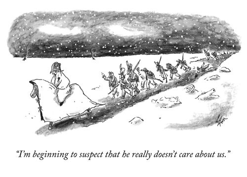 "I'm beginning to suspect that he really doesn't care about us."