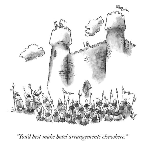 "You'd best make hotel arrangements elsewhere."