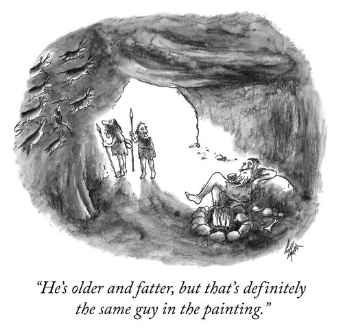 "He's older and fatter, but that's definitely the same guy in the painting."