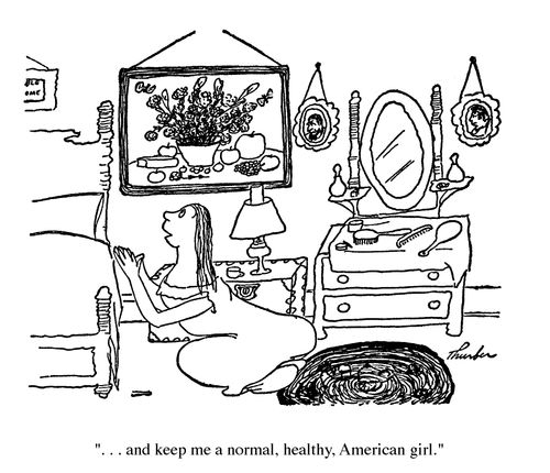 "...and keep me a normal, healthy, American girl."
