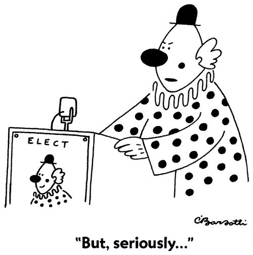 "But, seriously..."