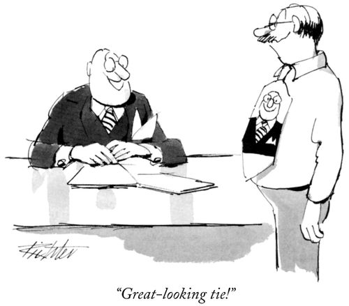 "Great-looking tie!"