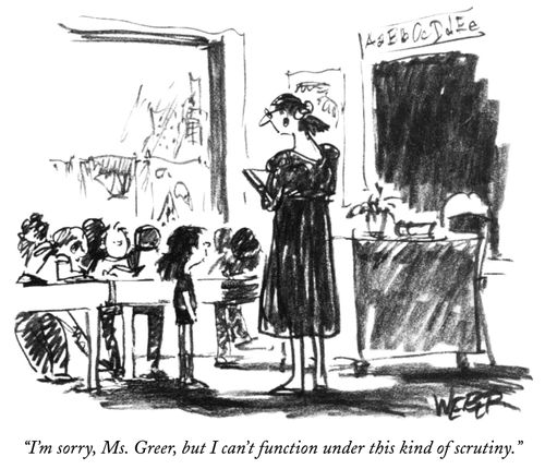 "I'm sorry, Ms. Greer, but I can't function under this kind of scrutiny."